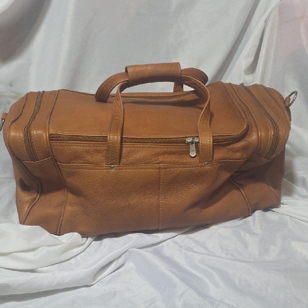 Brown Leather Men's Duffle Bag